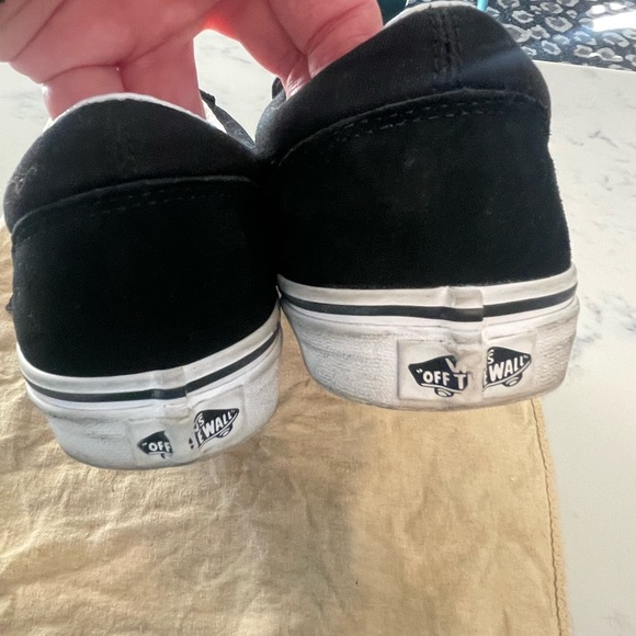 Vans - Black Suede w/ Leopard 🐆 Print Stripe - Picture 5 of 8